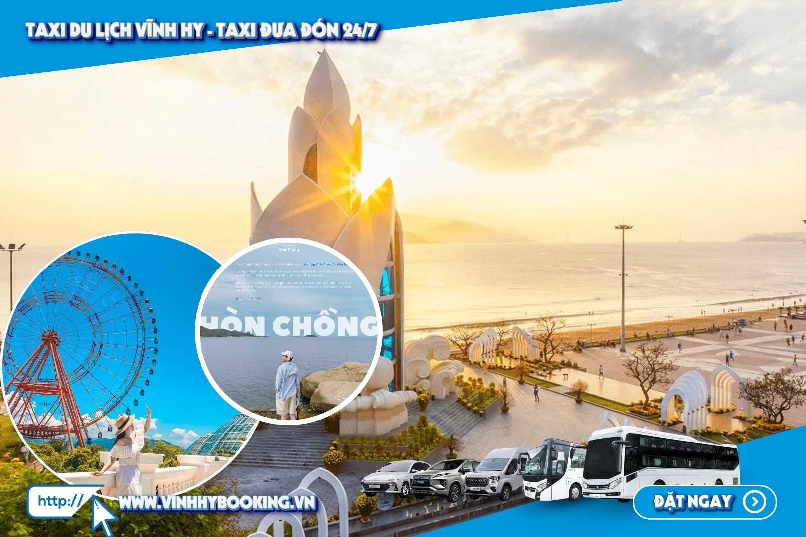 Trải nghiệm taxi du lịch Vĩnh Hy đưa đón Nha Trang với nhiều sự tiện lợi